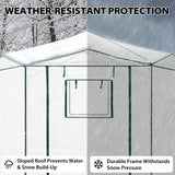 6.6x6.6 ft/ 8.5x8.5 ft Hexagon Pop up Greenhouse - Eagle Peak Custom Canopy Tent