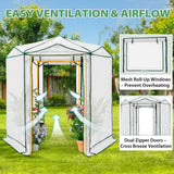 6.6x6.6 ft Hexagon Pop up Greenhouse - Eagle Peak Custom Canopy Tent