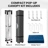 6.6x6.6 Pop Up Canopy Tent - Eagle Peak®