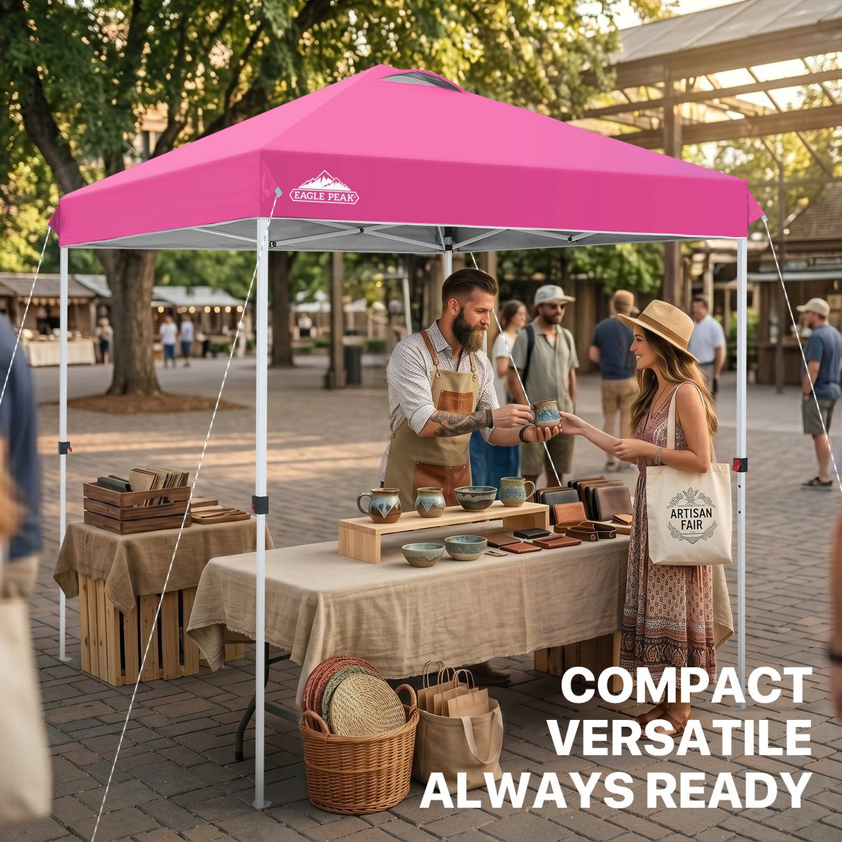 6.6x6.6 Pop Up Canopy Tent - Eagle Peak®