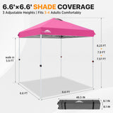6.6x6.6 Pop Up Canopy Tent - Eagle Peak®