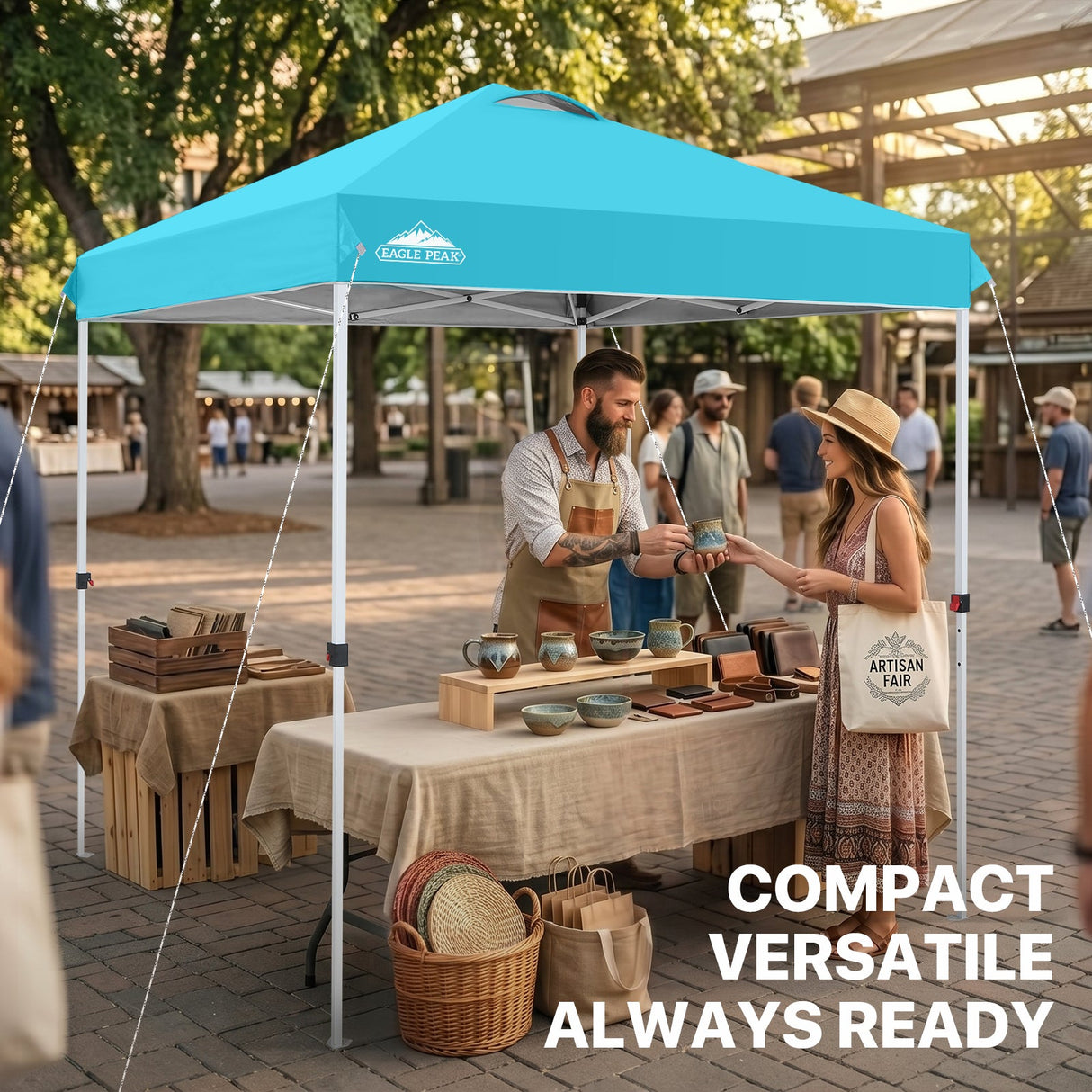 6.6x6.6 Pop Up Canopy Tent - Eagle Peak®