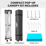 6.6x6.6 Pop Up Canopy Tent - Eagle Peak®
