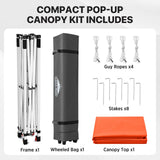 6.6x6.6 Pop Up Canopy Tent - Eagle Peak®