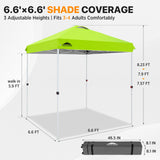 6.6x6.6 Pop Up Canopy Tent - Eagle Peak®