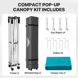 6.6x6.6 Pop Up Canopy Tent - Eagle Peak®