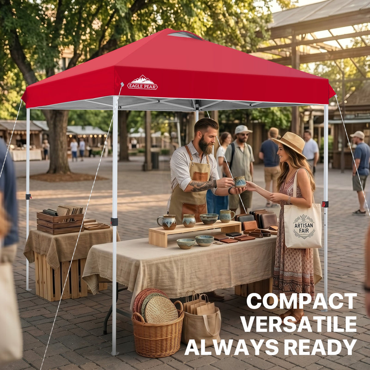 6.6x6.6 Pop Up Canopy Tent - Eagle Peak®