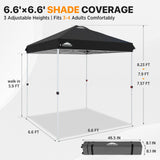 6.6x6.6 Pop Up Canopy Tent - Eagle Peak®