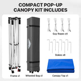6.6x6.6 Pop Up Canopy Tent - Eagle Peak®