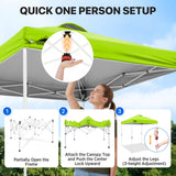 6.6x6.6 Pop Up Canopy Tent - Eagle Peak®