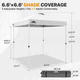 6.6x6.6 Pop Up Canopy Tent - Eagle Peak®