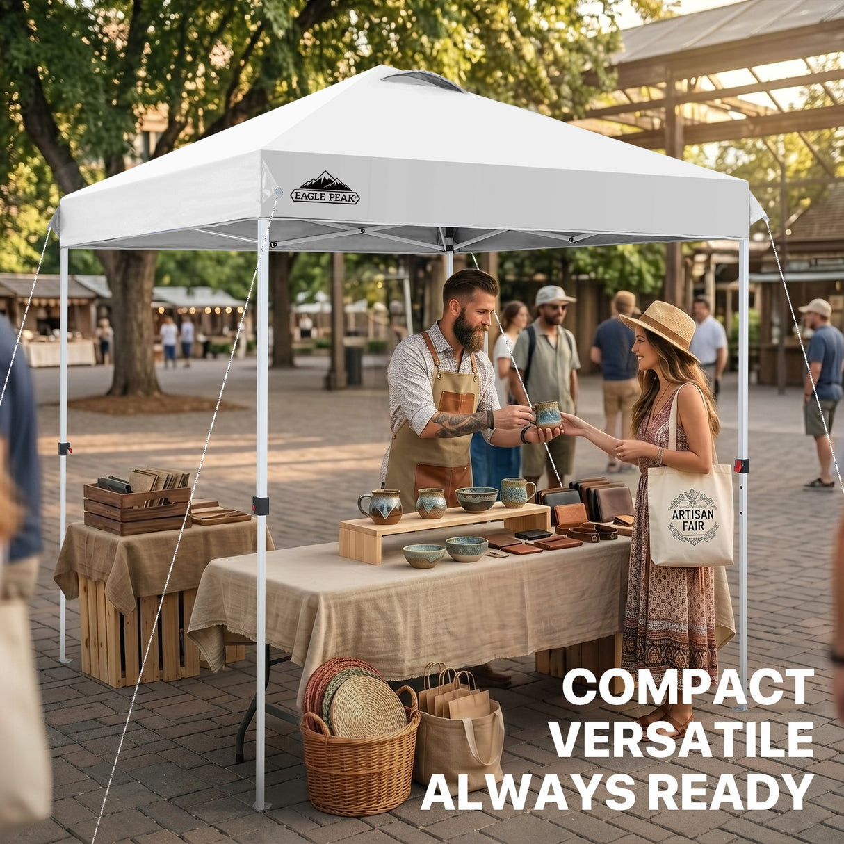 6.6x6.6 Pop Up Canopy Tent - Eagle Peak®