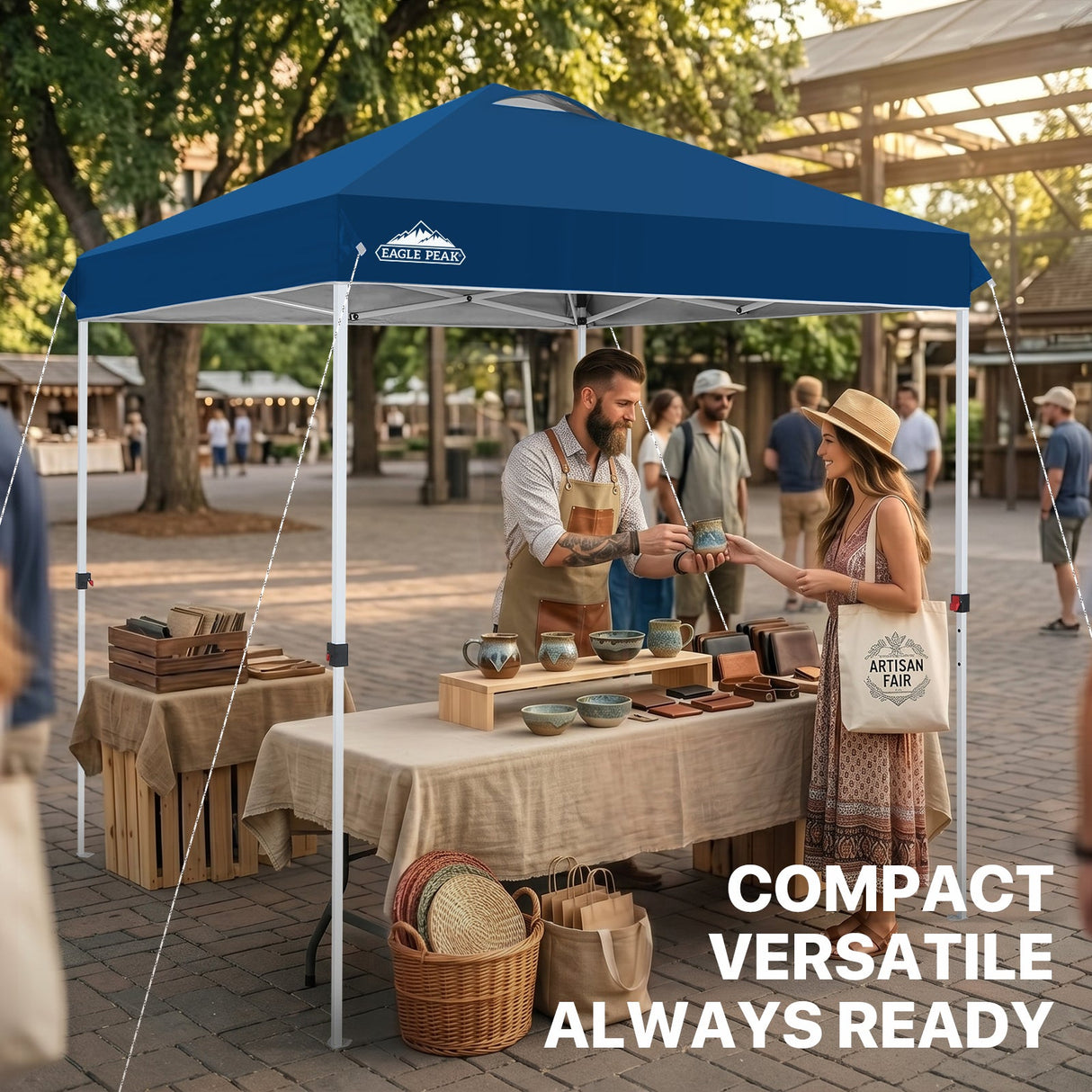 6.6x6.6 Pop Up Canopy Tent - Eagle Peak®
