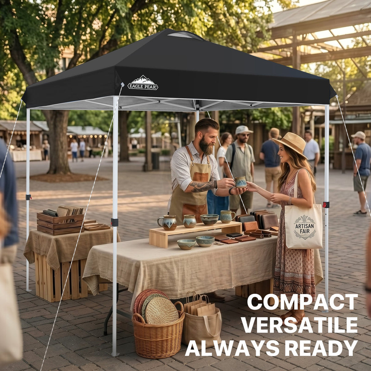 6.6x6.6 Pop Up Canopy Tent - Eagle Peak®