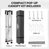 6.6x6.6 Pop Up Canopy Tent - Eagle Peak®