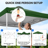 6.6x6.6 Pop Up Canopy Tent - Eagle Peak®