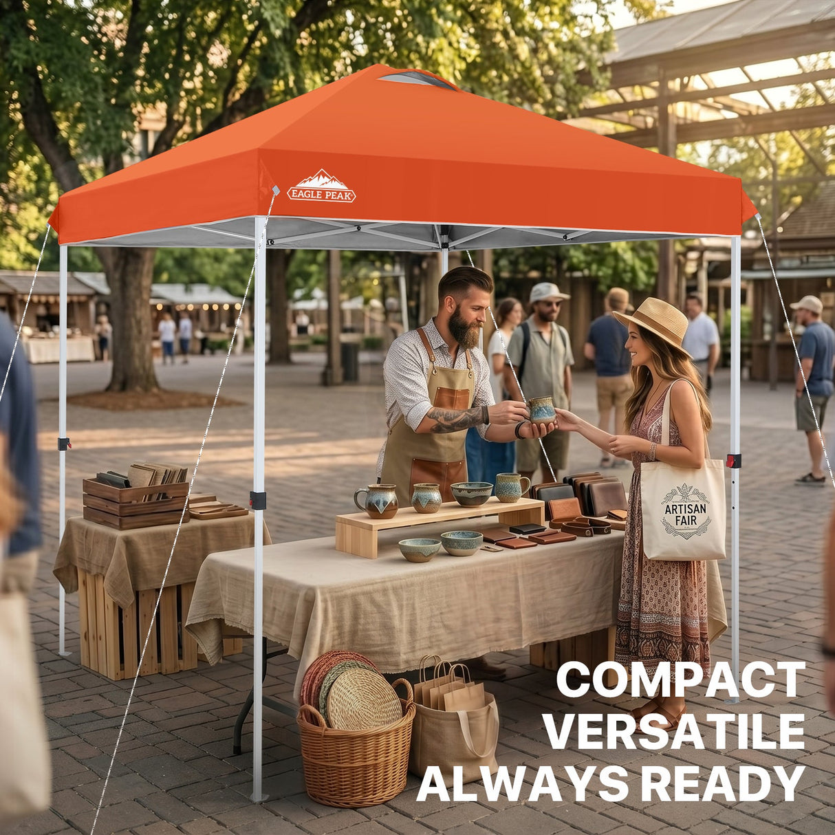 6.6x6.6 Pop Up Canopy Tent - Eagle Peak®