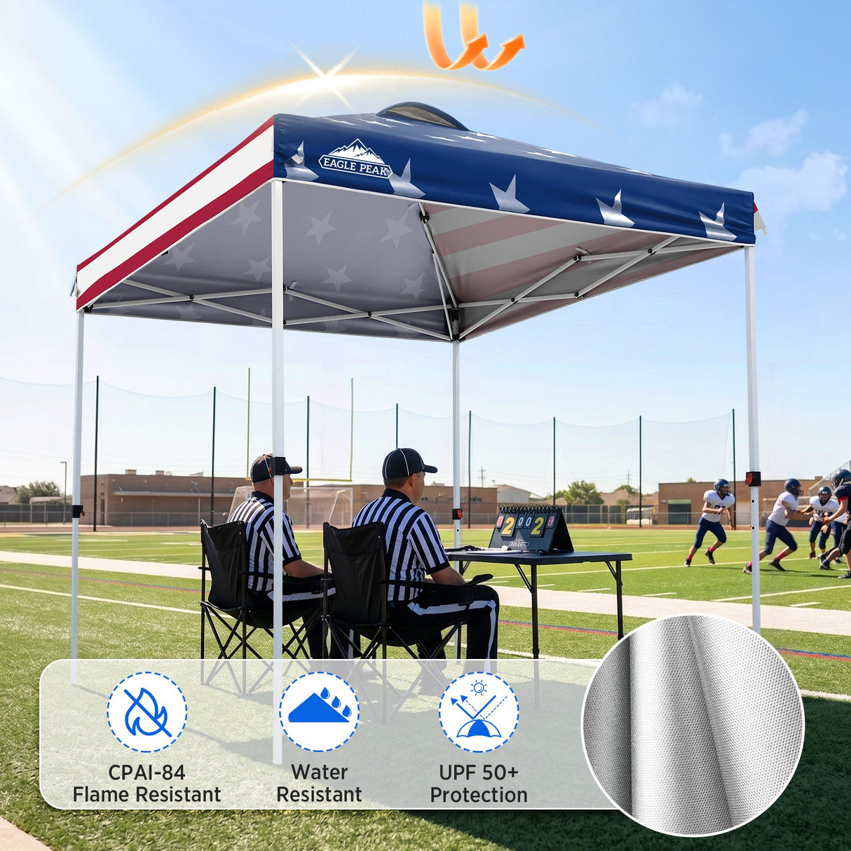 6.6x6.6 Pop Up Canopy Tent - Eagle Peak®