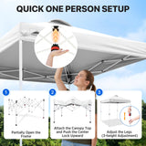 6.6x6.6 Pop Up Canopy Tent - Eagle Peak®