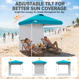 6.6x6.6 Pop Up Canopy Tent with 1 Sidewall - Eagle Peak®