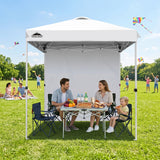 6.6x6.6 Pop Up Canopy Tent with 1 Sidewall - Eagle Peak®