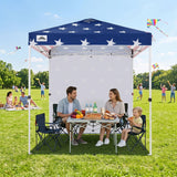 6.6x6.6 Pop Up Canopy Tent with 1 Sidewall - Eagle Peak®