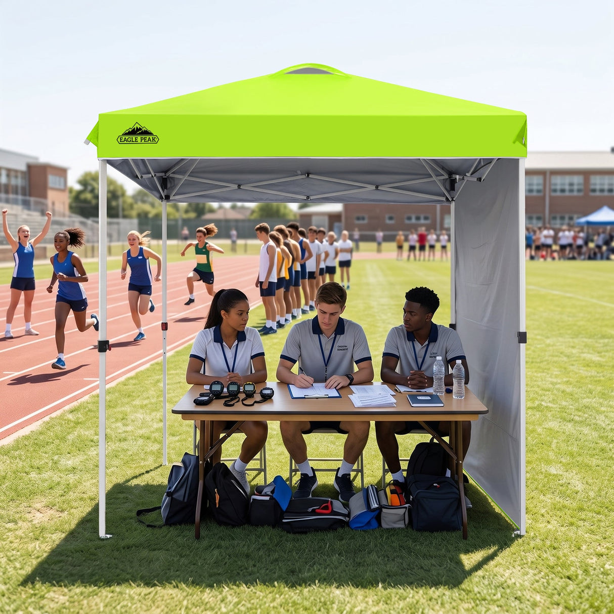 6.6x6.6 Pop Up Canopy Tent with 1 Sidewall - Eagle Peak®
