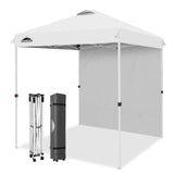 6.6x6.6 Pop Up Canopy Tent with 1 Sidewall - Eagle Peak®