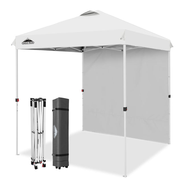 6.6x6.6 Pop Up Canopy Tent with 1 Sidewall - Eagle Peak®