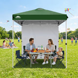 6.6x6.6 Pop Up Canopy Tent with 1 Sidewall - Eagle Peak®