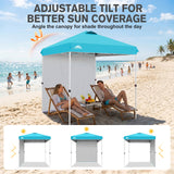 6.6x6.6 Pop Up Canopy Tent with 1 Sidewall - Eagle Peak®
