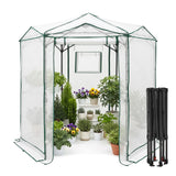 6.6x6.6/8.5x8.5 Easy Setup Pop Up Greenhouse, Hexagon - Eagle Peak®