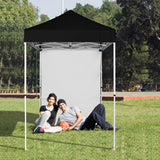 EAGLE PEAK Straight Leg Outdoor Portable Canopy Tent with Removable Sunwalls 5x5 ft, Carry Bag Included