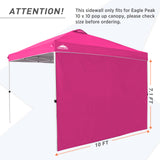 EAGLE PEAK Canopy SunWall for E100 10x10 Straight Leg Pop Up Canopy, 1 Sidewall - Eagle Peak Canopy and Outdoor Products