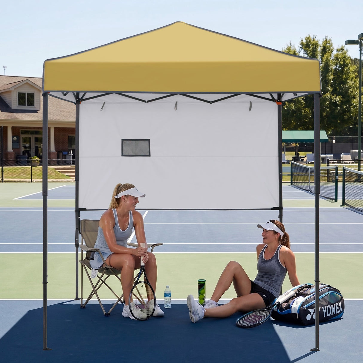 6x4 ft Instant Pop Up Canopy with Adjustable Sun Wall - Eagle Peak®
