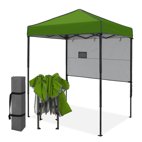 6x4 ft Instant Pop Up Canopy with Adjustable Sun Wall - Eagle Peak