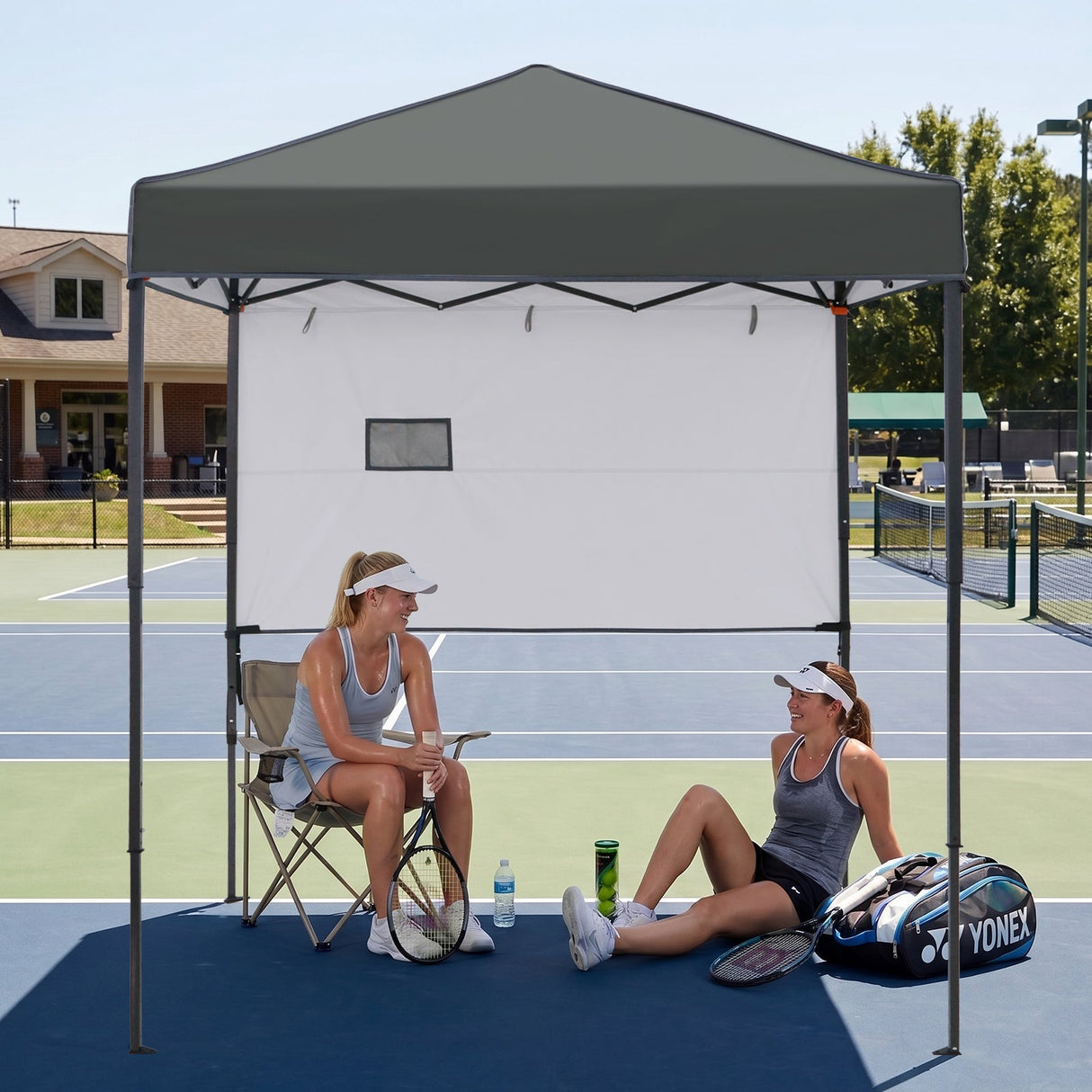 6x4 ft Instant Pop Up Canopy with Adjustable Sun Wall - Eagle Peak®