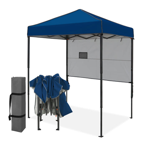 6x4 ft Instant Pop Up Canopy with Adjustable Sun Wall - Eagle Peak