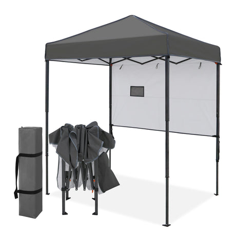 6x4 ft Instant Pop Up Canopy with Adjustable Sun Wall - Eagle Peak®