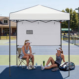 6x4 ft Instant Pop Up Canopy with Adjustable Sun Wall - Eagle Peak®