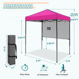 6x4 ft Instant Pop Up Canopy with Adjustable Sun Wall - Eagle Peak Custom Canopy Tent