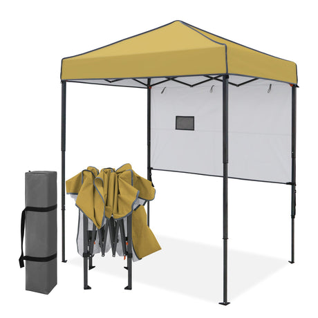 6x4 ft Instant Pop Up Canopy with Adjustable Sun Wall - Eagle Peak®