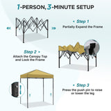 6x4 Instant Pop Up Canopy Tent - Eagle Peak®