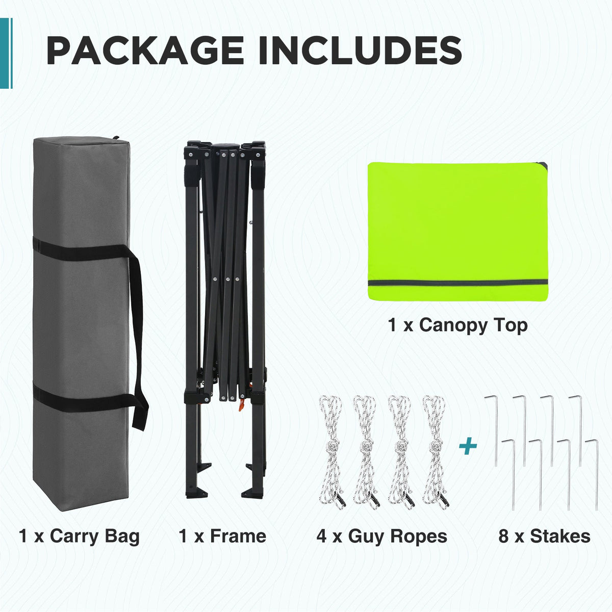 6x4 Instant Pop Up Canopy Tent - Eagle Peak®