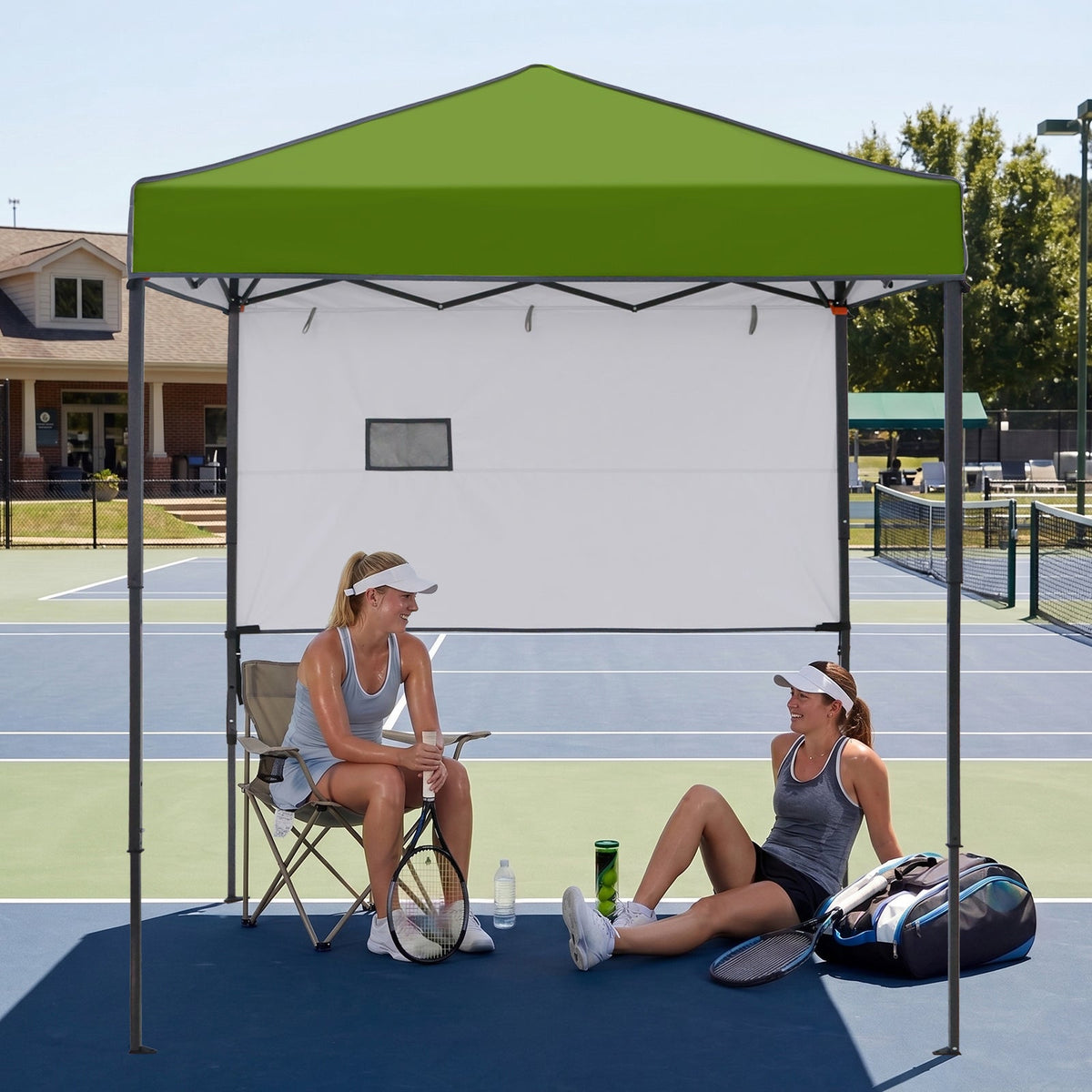 6x4 Instant Pop Up Canopy Tent with 1 Half Wall - Eagle Peak®