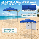 6x4 Instant Pop Up Canopy Tent with 1 Half Wall - Eagle Peak®