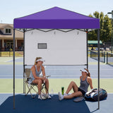 6x4 Instant Pop Up Canopy Tent with 1 Half Wall - Eagle Peak®