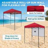 6x4 Instant Pop Up Canopy Tent with 1 Half Wall - Eagle Peak®