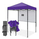 6x4 Instant Pop Up Canopy Tent with 1 Half Wall - Eagle Peak®