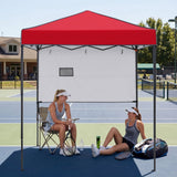6x4 Instant Pop Up Canopy Tent with 1 Half Wall - Eagle Peak®
